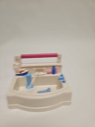 Vintage Fisher Price Loving Family Dream Puppenhaus Badezimmer Set 1990er - Bild 3 von 4