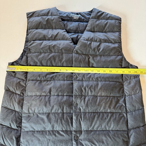 POLHAM Air Plus Down Vest Men’s 100cm (US Medium ) Charcoal Gray Packable - Picture 11 of 12