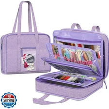 FINPAC Sewing and Craft Supplies Storage Tote, Large Capacity Tra