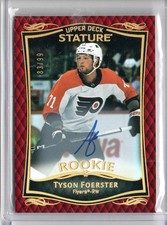 2023-24 Upper Deck Stature Tyson Foerster Rookie Auto Red #44 83/99
