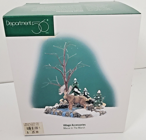 Dept 56 Village Accessories #52742 Moose In The Marsh Retired 1998 - Picture 5 of 5