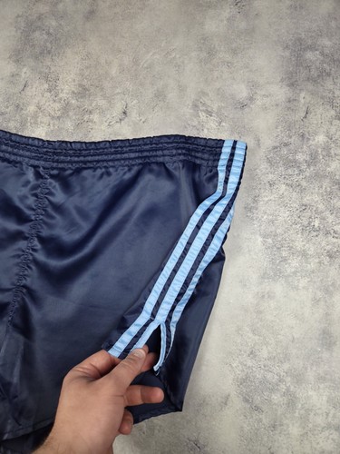 Vintage Adidas Shorts selten 80er Lauf Marathon blau West Germany Herren Gr. L - Bild 2 von 6