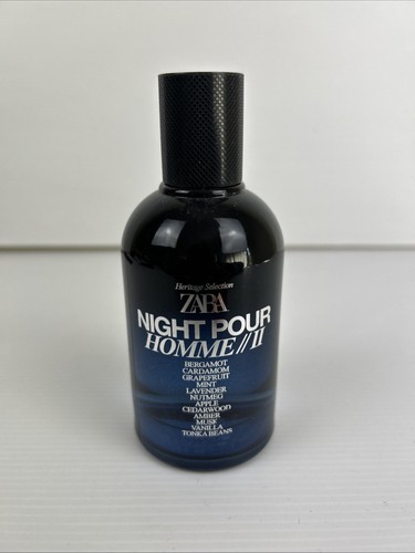 ZARA Night Pour Homme II Eau De Parfum Men EDP Spray 100ml 3.38 oz Pre Owned