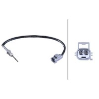 Hella 6PT 358 284-201 Sensor, Abgastemperatur FüR Ford, Vor Katalysator