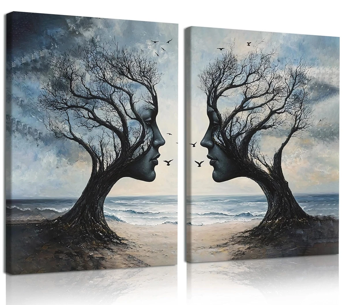 Tableau Encadré Tree Of Life – Rembrant 90x60cm – Impression Toile Premium – Bella And Home Decor