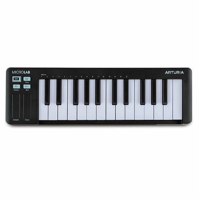 Arturia MicroLab MK3 25-Key USB-C MIDI Keyboard Controller (schwarz)