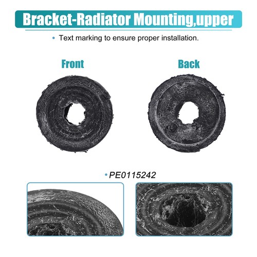 2pcs Upper Rubber Cushion Bushing Radiator Mount Insulator for Mazda 3 2014-2015 - Picture 6 of 6