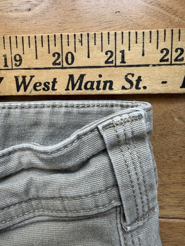 Duluth Trading Flex Fire Hose Pants Mens 46 x 30  Beige Tan Carpenter Workwear - Picture 6 of 9