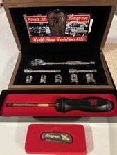 Snap-On 70th Anniversary 3/8” Drive Ratchet Socket Set In Walnut Box Snap-On 70th Anniversary 3/8” Drive Ratchet Socket Set In Walnut Box