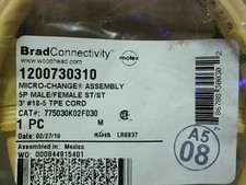 Brad Harrison 1200730310 Micro Change Cable 5 Pin Male/Female S - Factory Sealed