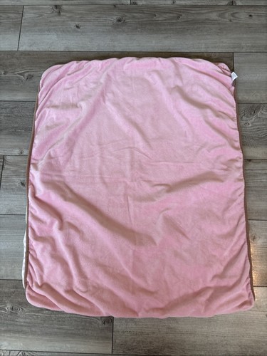 Dwell Studio for Target Flower Baby Blanket PInk Stripes White Brown Floral - Imagen 4 de 5