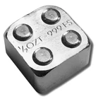 1/2 TROY OZ .999 FINE SILVER MONARCH BUILDING BLOCK HALF 2 X 2 BU