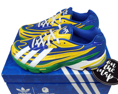 Adidas x BAPE A Bathing Ape Orketro Blue Yellow UK 5 7 8 9 10 11