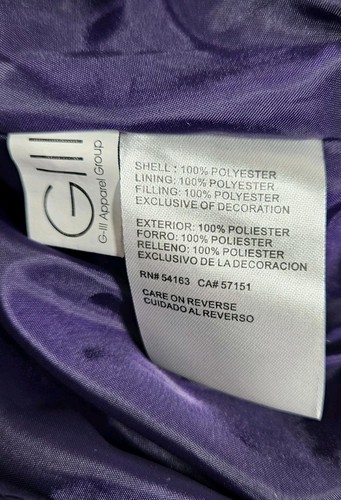 G-III Baltimore Ravens gefütterte Damenweste, lila, Größe Medium NFL LIZENZIERT  - Bild 7 von 8