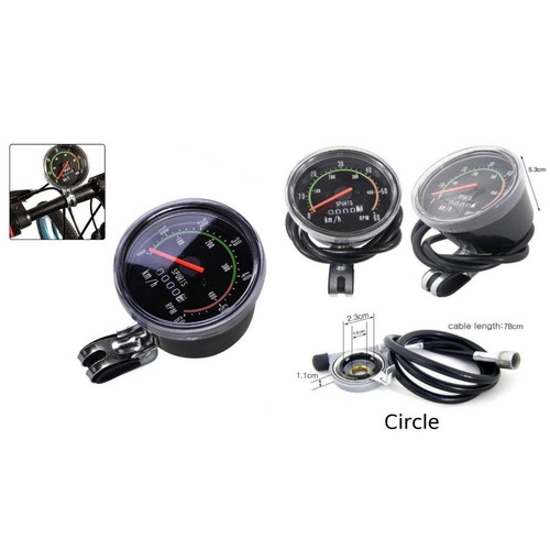 Bike Mechanical Odometer Retro Alloy Mechanical Speedometer with 78cm Cable - Picture 10 of 14