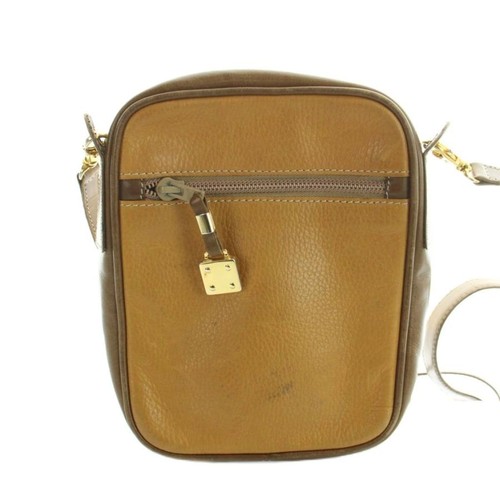 LOEWE Shoulder Bag Logo Leather Anagram Brown - Picture 2 of 7