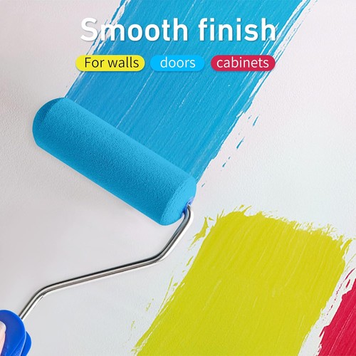 Foam Paint Roller, 4-Inch 8 Pack Paint Roller Kit Complete 4" Mini Paint Roller - Picture 2 of 16