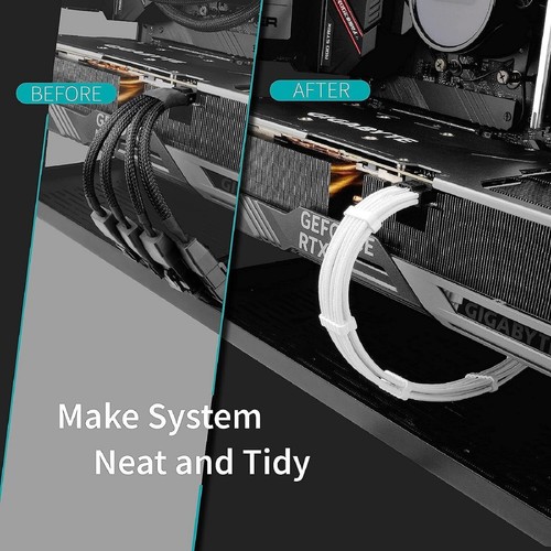PCIe 5.0 Extension Cable, 16 Pin (12+4) Male to PCIE 5.0 4x8 16 Pin to 4x8 Pin s - Afbeelding 19 van 23