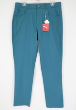 PUMA Jackpot 5 Pocket Golf Pants Men's 32x32 Blue Coral Performance Fit NEW