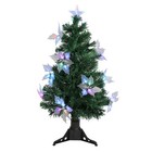 DAK 3' Medium Fiber Optic Floral Artificial Christmas Tree - Multicolor Lights