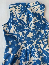 J Crew Dress Women’s Blue Floral Tailored Sleeveless Dress 206