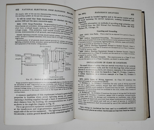 National Electrical Code Handbook by Arthur L. Abbott 1949 Sixth Edition - Picture 15 of 20