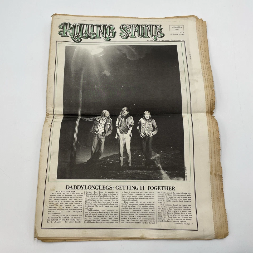 Rolling Stone Magazine No 45 UK 2/6 November 10, 1969 Arthur Brown Kinks      W9 - Image 3 of 4