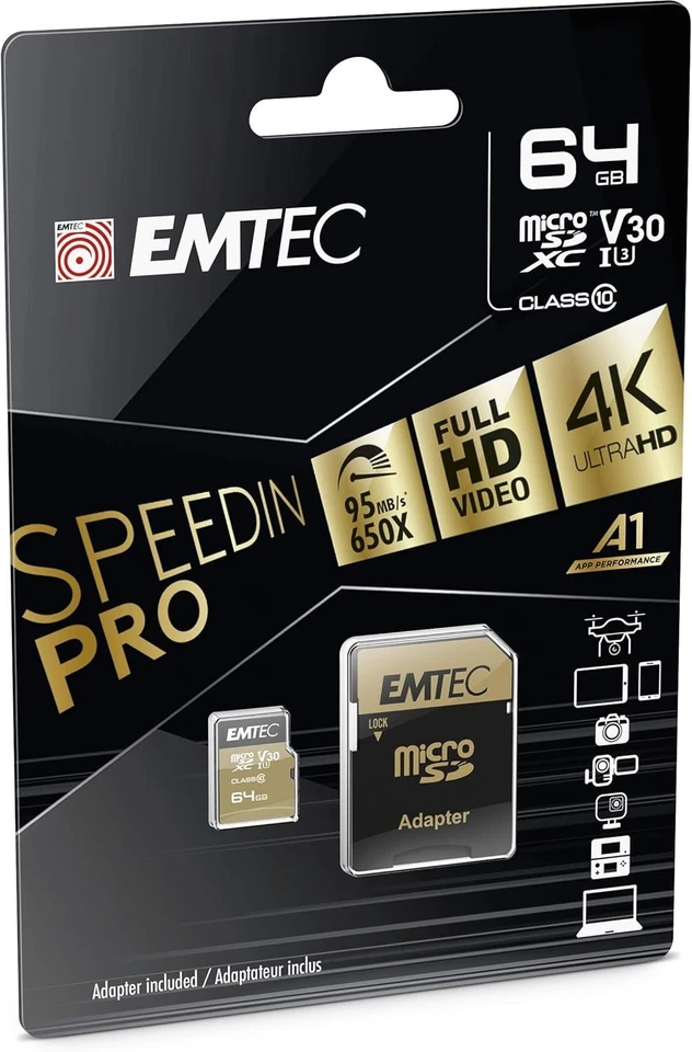 Micro SD Card Speedin Pro Speed up to 95MB/s 64GB Ex-Display - Image 4 of 4