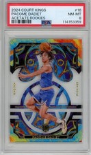 2024 PANINI COURT KINGS Pacome Dadiet Acetate Rookies #16【PSA8】 New York Knicks