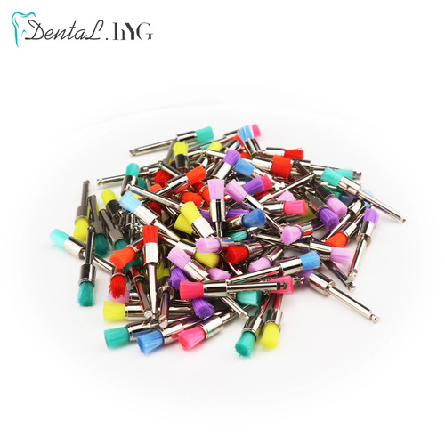 100pcs/Bag Disposable Dental Polisher Nylon Bristle Brush Polishing Brushes - Picture 26 of 26