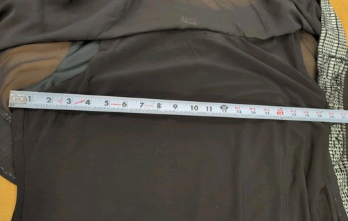 Sl Fashions Metallic-Trim Capelet Sheath Dress - Black/Silver - SZ 18 - Bild 6 von 6