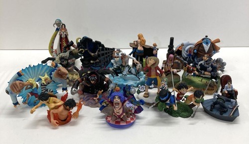 Lotto Figurine Diorama One Piece Logbox - Impel Down, Fire of War, senza scatole - Foto 16 di 24