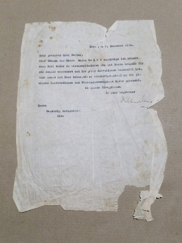 Jewish Judaica WW2 Era 1939 Moved Palestine From Vienna Austria Documents Lot - Picture 10 of 24