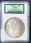1896 P MORGAN Silver Dollar $1  SLABBED, GRADED AND TONED! 90% SILVER!