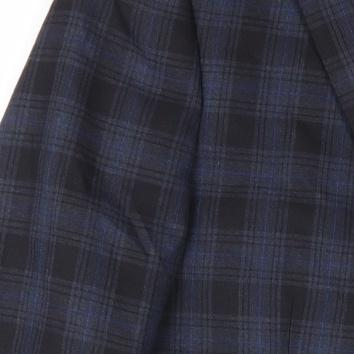 New Look Men Blue Plaid Blazer, Size 38R, Tailored Fit - Picture 8 of 12