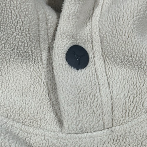 AIR JORDAN Essential Beige Soft Fleece Essential Winter Hoodie Jacket Size Small - Picture 9 of 18