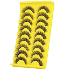 False Eyelashes Russian Strip Lashes D Curl Wispy Natural Look Faux Mink Lash...