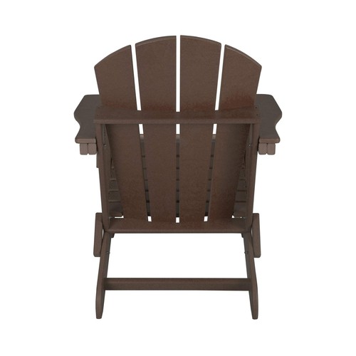 Malibu Outdoor Lounge Chair, 2-Pieces Adirondack Chair Set with Ottoman, All ... - Picture 7 of 7