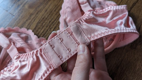 VTG NWT Bali Bra 34C #3340 Peach/Pink Full Elegance Underwire Bra Sexy RARE 90s - Picture 11 of 13