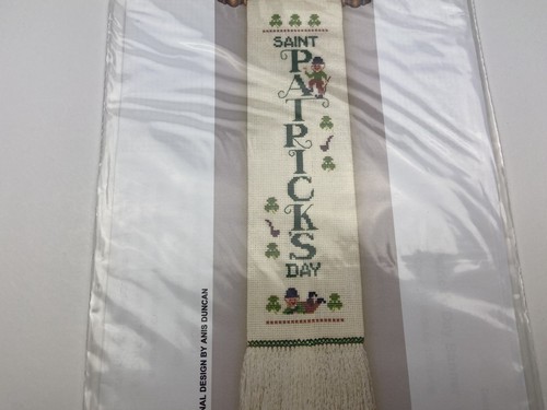 Creative Moments St Patrick’s Banner Counted Cross Stitch Pattern Bell Pull 6P - Picture 2 of 3