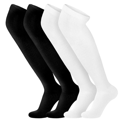 4 Pairs of Over the Knee Cotton Diabetic Non-Binding Neuropathy Socks - Picture 10 of 18