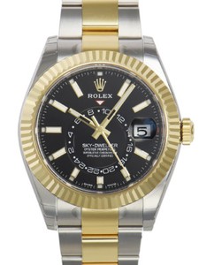 Rolex-Sky-Dweller-326933-Two-Tone-Steel-amp-Yellow-Gold-Black-Index-Dial-42mm