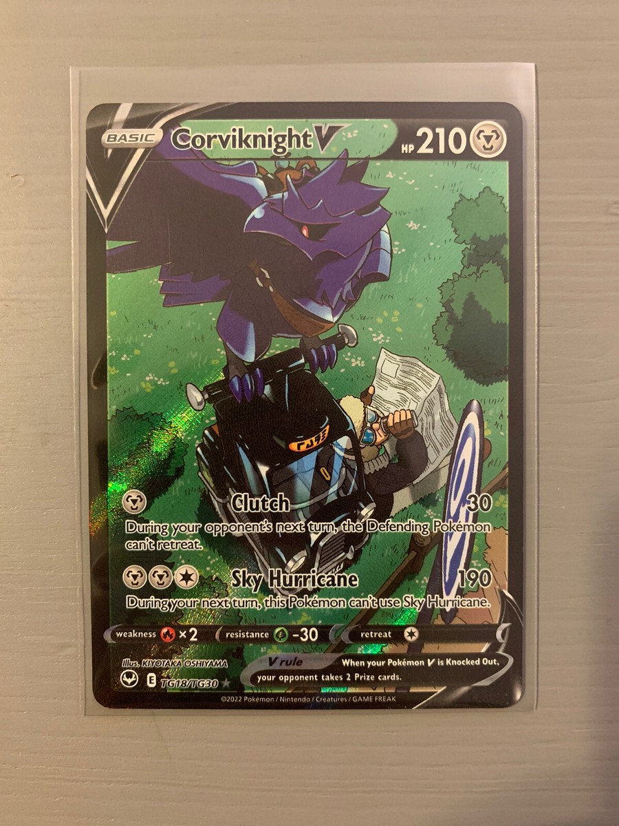 Corviknight V TG18/TG30 Full Art NM/M Silver Tempest Pokemon Card Corviknight V TG18/TG30 Full Art NM/M Silver Tempest Pokemon Card