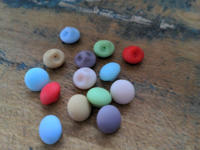 ♥Nr.75- 14 Stück alte Glasknöpfe Kugelknöpfe Puppenknöpfe Pastell Mix 12 mm ♥ ♥Nr.75- 14 Stück alte Glasknöpfe Kugelknöpfe Puppenknöpfe Pastell Mix 12 mm ♥