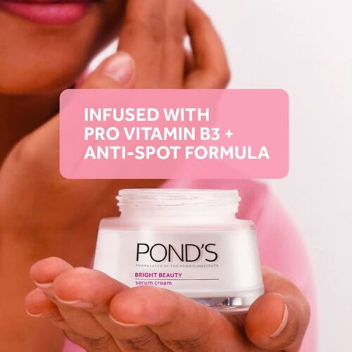 Nuova crema da giorno POND'S siero per bellezza brillante non grassa e luminosa pelle -35 g - Foto 4 di 9