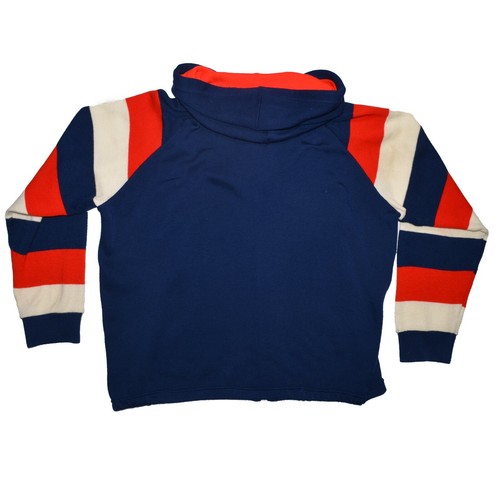 Vintage 80s Speedo USA Hoodie Size M / L Red White & Blue America Full Zip Sweat - Picture 3 of 8