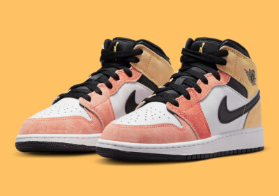 Nike Air Jordan 1 Mid GS Flight Club Magic Ember Sundial Pink