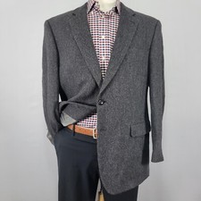 Lauren Ralph Lauren Men's Tweed Sport Coat Blazer Two Button Gray Herringbone XL