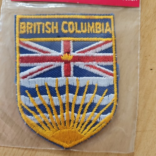 Vintage British Columbia Cloth Sew On Badge Patch Made In Canada - Picture 3 of 5