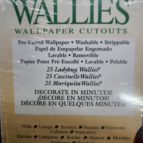 Wallies Ladybug Decals Wallpaper Cutouts 25 Lucky Lady Bugs Decoupage Paper NIP! - Picture 2 of 3